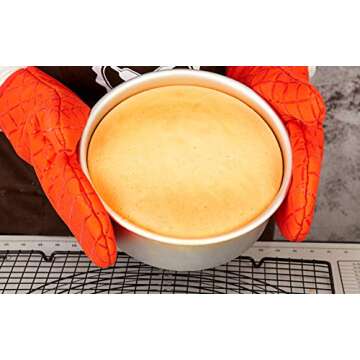 Tosnail 8-Inch Aluminum Round Cake Pan 2 Pack