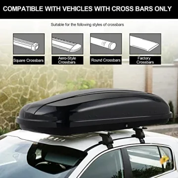 Tuffiom Rooftop Cargo Box for Easy Travel Storage