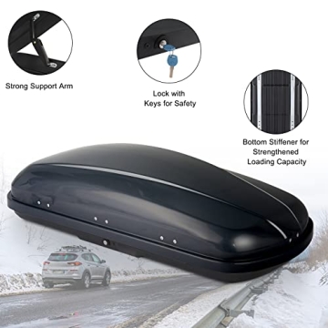 Tuffiom Rooftop Cargo Box for Easy Travel Storage
