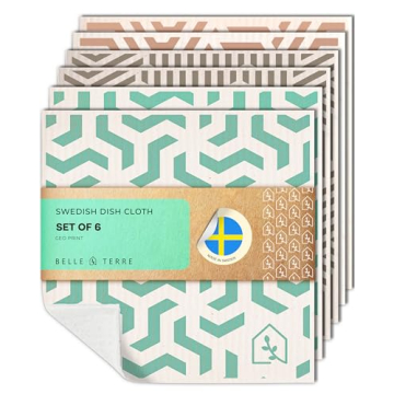 Eco-Friendly Swedish Dish Cloths - Reusable and Highly Absorbent Cleaning Solution