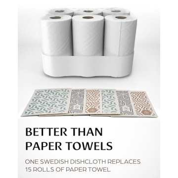 Eco-Friendly Swedish Dish Cloths - Replace Paper Towels Easily