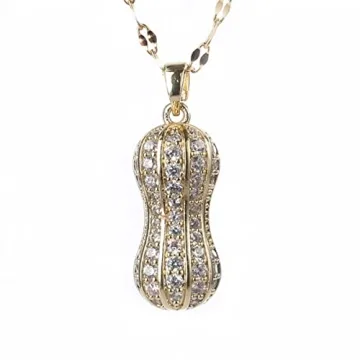 USHOBE Peanut Necklace Charm - Elegant Personalized Jewelry Gift