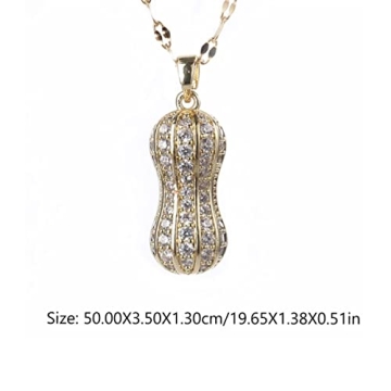 USHOBE Personalized Peanut Necklace Charm for Women