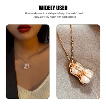 USHOBE Personalized Peanut Necklace Charm for Women