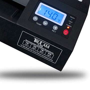 TruLam 12.5" Pouch Laminator with Variable Temperature and Speed | Compatible with 3 Mil - 10 Mil Thermal and Cold Pouches | Laminates Documents & Photos | Low to Medium Volume Use | 1-Year Warranty