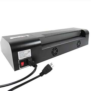 TruLam 12.5" Pouch Laminator with Variable Temperature and Speed | Compatible with 3 Mil - 10 Mil Thermal and Cold Pouches | Laminates Documents & Photos | Low to Medium Volume Use | 1-Year Warranty