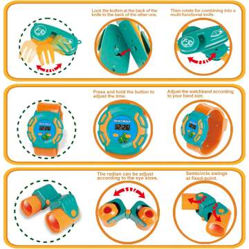 Kids Camping Gear Set - FUN LITTLE TOYS Pop Up Tent