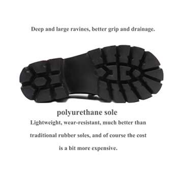 MAKEGSI Women's Office Lady Oxfords Dress Platform high Heels Loafers Shoes (Black 1_8.5)