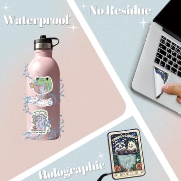 Unique Holographic Book Stickers Set for Gifts