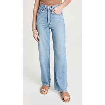 Levi's Women's Premium High Loose Jeans, Let's Stay In Pj-Medium Indigo, 27