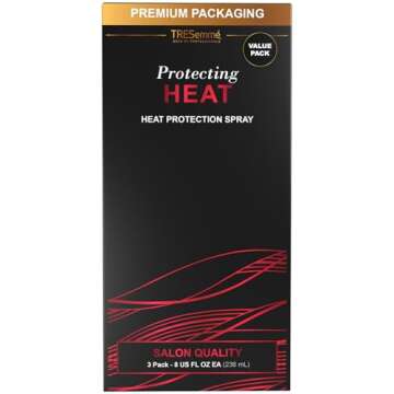 TRESemmé Heat Protection Spray for Hair, 3-Pack – Vitamin-Enriched Anti-Frizz Hair Products, 8 Oz...