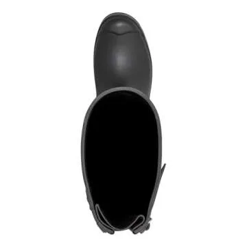 Hunter Women's Original Tall Back Adjustable Rain Boot, Black, 7