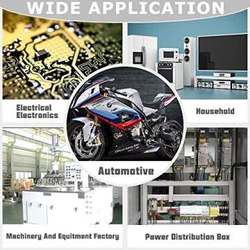 60pcs Heavy Duty Battery Cable Lugs Kit for All Projects