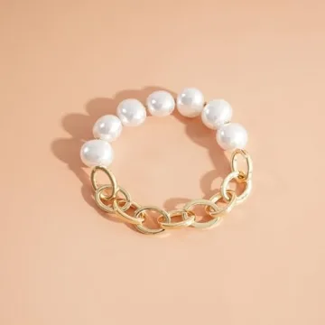 LALAPPLE Gold Plated Bamboo Tube Bracelet for Women