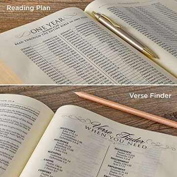 KJV Holy Bible, Note-taking Bible, Faux Leather Hardcover - King James Version, Brown/Pink (KJV Note-taking Editions)