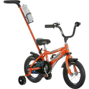 Schwinn Grit and Petunia Push Steer and Ride Kids Bike, For Boys & Girls Ages 2-4 Year Old, Rider He...