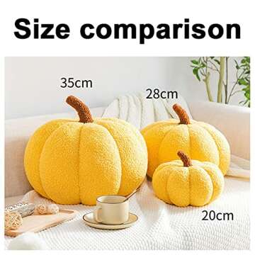 Pumpkin Throw Pillow for Halloween and Thanksgiving Decor