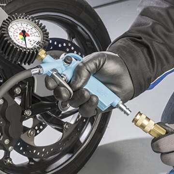 HAZET Tire Pressure Gauge 9041-1 for Cars and Motorcycles