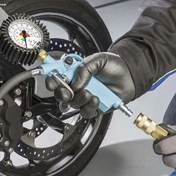 HAZET Tire Pressure Gauge 9041-1 for Cars and Motorcycles