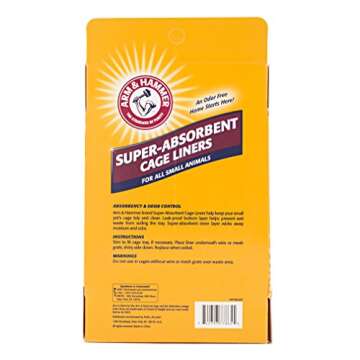 Arm & Hammer for Pets Super Absorbent Cage Liners for Guinea Pigs, Hamsters, Rabbits & All Small Ani...