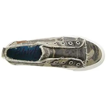 Blowfish Women's Play Slip On Sneaker Natural Camo