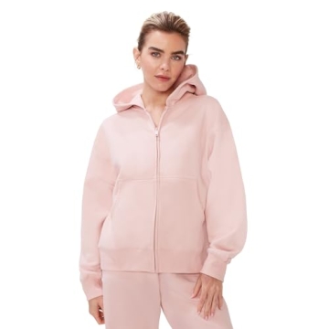 KUT & SO Zip Hoodie for Women – Oversized, Boyfriend Fit – Cozy Loungewear Premium Midweight Fle...