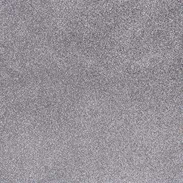 Silver Glitter Cardstock - 10 Sheets Premium Glitter Paper - Sized 12" x 12" - Perfect for Scrapbooking, Crafts, Decorations, Weddings