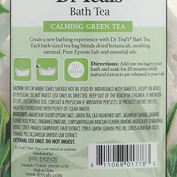 Dr Teal's Green Tea Bath Soaks for Ultimate Relaxation
