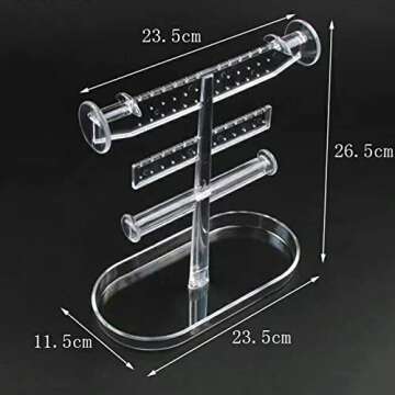 Earrings Holder Rack Necklaces Display Ear Stud Bracelet