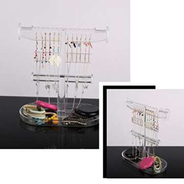 Earrings Holder Rack Necklaces Display Ear Stud Bracelet
