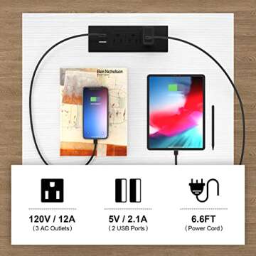 Ecoprsio Nightstand Set of 2, Nightstands with Charging Station, End Table Bedside Table with USB Port, Modern Nightstands with Drawers Storage Shelf, Wood Night Stand for Bedroom, Living Room, White