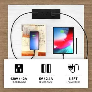 Ecoprsio Nightstand Set of 2, Nightstands with Charging Station, End Table Bedside Table with USB Port, Modern Nightstands with Drawers Storage Shelf, Wood Night Stand for Bedroom, Living Room, White