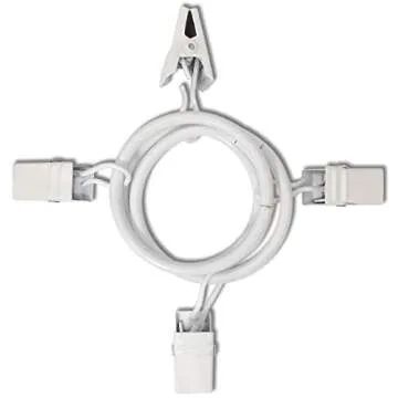 AMZSEVEN 40 Pack Curtain Rings with Clips for Chic Drapery