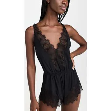 Cosabella Women's Allure Sleep Teddy - Luxurious Comfort in Black