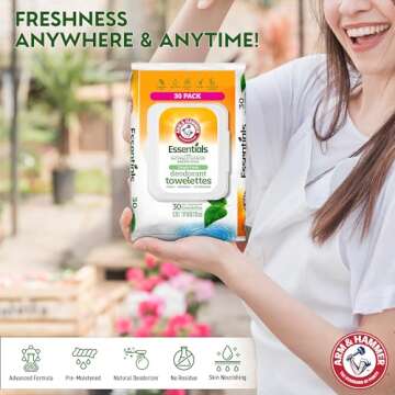 Arm and Hammer Body Cleansing Wipes for Adults - 30 Sheets