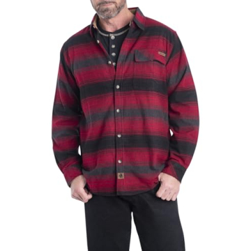 Legendary Whitetails Men's Buck Camp Flannel Shirt - Stylish & Warm, Great for Any Adventure