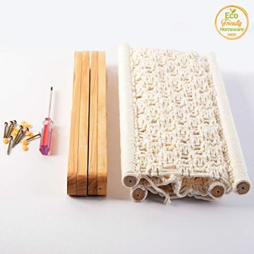 Macrame Boho Magazine Holder for Stylish Home Storage