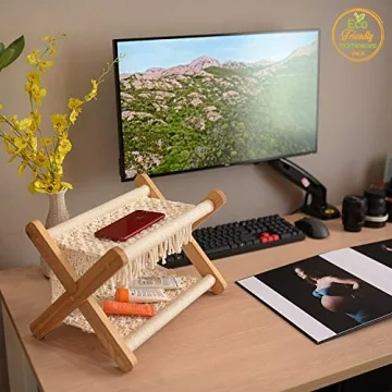 Macrame Boho Magazine Holder for Stylish Home Storage