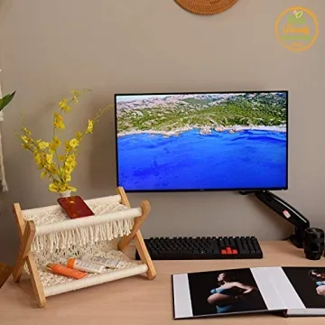 Macrame Boho Magazine Holder for Stylish Home Storage