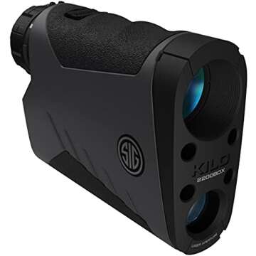 Sig Sauer Kilo 2200 BDX Laser Rangefinder 7x25 mm (3,400 Yards) - for Shooting, Hunting, and Golf - Pairs with Either BDX Rifle Scope and Smartphone App via Bluetooth