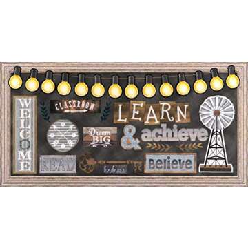 Teacher Created Resources Corrugated Metal Straight Border Trim (TCR3428) Gray