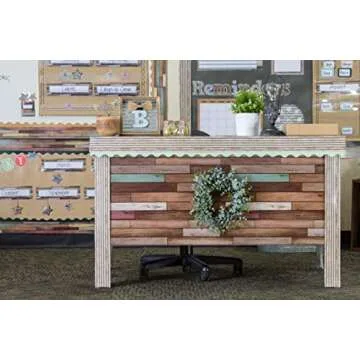 Teacher Created Resources Corrugated Metal Straight Border Trim (TCR3428) Gray