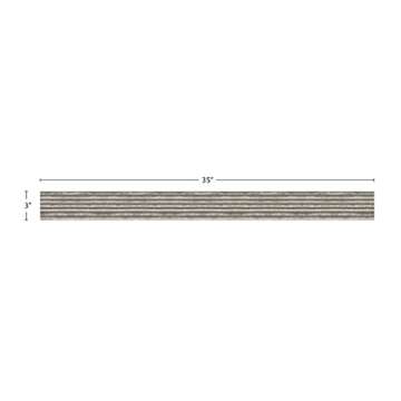 Teacher Created Resources Corrugated Metal Straight Border Trim (TCR3428) Gray
