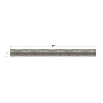 Teacher Created Resources Corrugated Metal Straight Border Trim (TCR3428) Gray