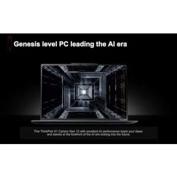 Lenovo Gen 12 ThinkPad X1 Carbon Laptop (14" FHD+ Touchscreen, Intel Core Ultra 7 165U vPro, 32GB LPDDR5x-6400MHz, 2TB SSD), AI PC, Backlit, FP, IST Hub, 1080p Webcam, Win 11 Pro w/AI Copilot, Black