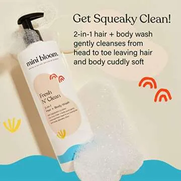 Mini Bloom 2-in-1 Hair + Body Wash - Gentle & Safe for Kids