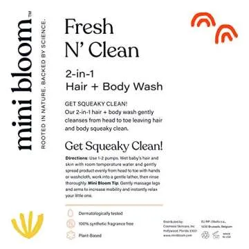 Mini Bloom 2-in-1 Hair + Body Wash - Gentle & Safe for Kids