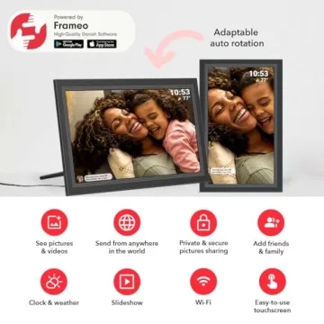 FRAMEO 15.6inch Digital Picture Frame with HD Display