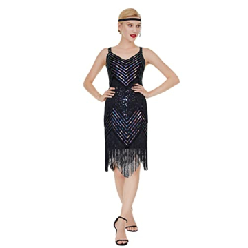 Elegant FAIRY COUPLE Flapper Dress for Themed Parties