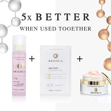 BRIGHCA Melting Collagen Film Refill Pack (8 Pouches) - Part of Brighca’s Melting Collagen Set | Anti-Aging Korean Skin Care Collagen Routine (FOREHEAD)